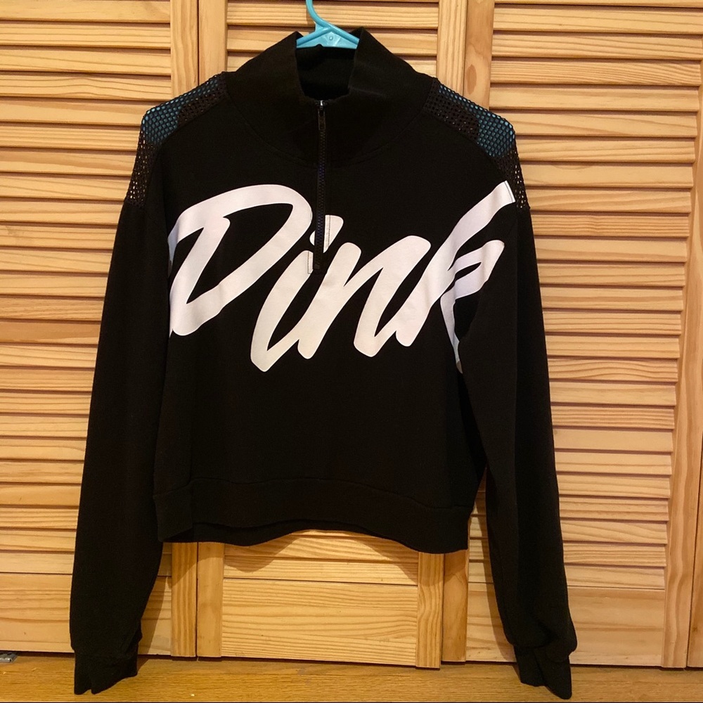 PINK Mesh Quarter Zip